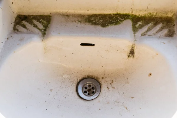 disgusting old dirty sink close-up