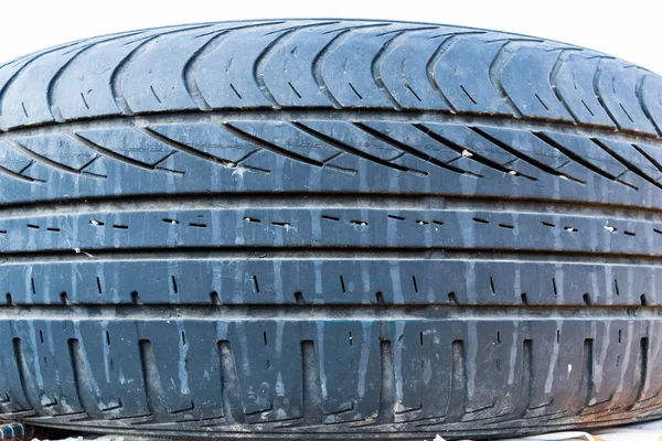 Close Used Car Tire — Stock Photo, Image