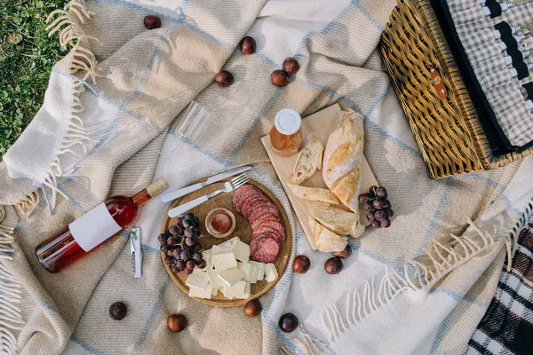 Parkta harika bir piknik kiti