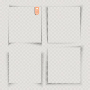 Grunge şeffaf arkaplan, vektör üzerinde farklı gölgeler ayarla.