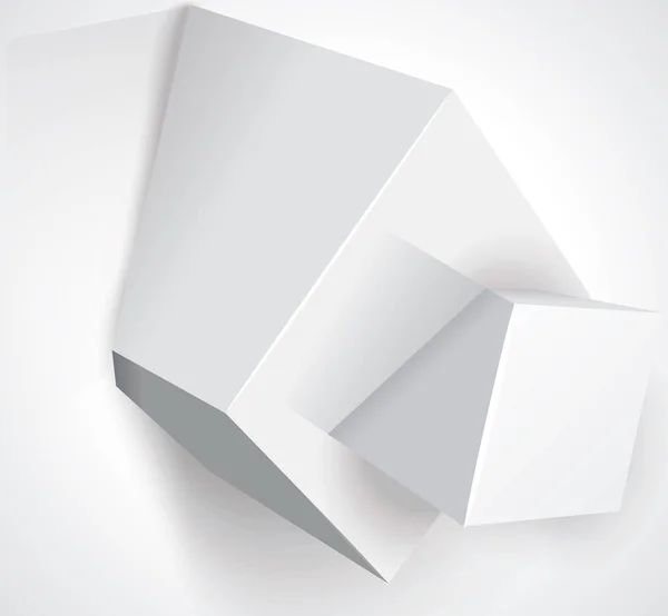 Білі Кубики Текстовою Інформацією Може Використовуватися Компонування Робочого Процесу Діаграми — стоковий вектор