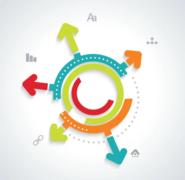 Diagramme Circulaire Affaires Pour Les Documents Les Rapports Pour Les — Image vectorielle