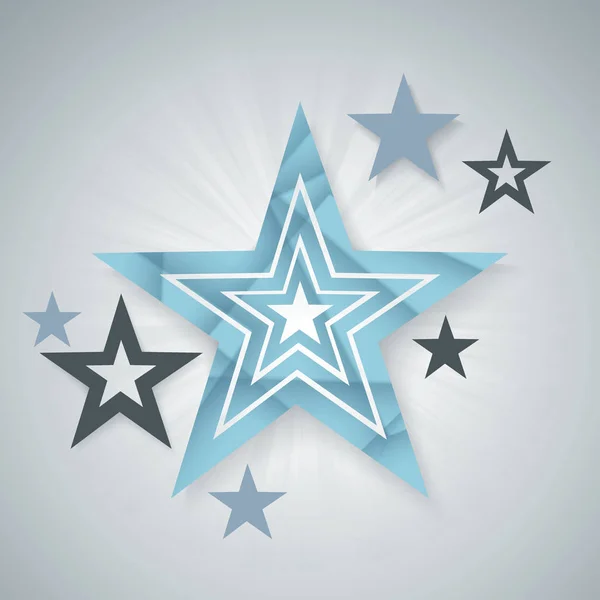 Fond Vectoriel Avec Étoiles Composition Géométrique Abstraite — Image vectorielle