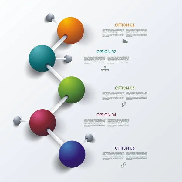 Timeline Infographic Design Illustration New Technologies Marketing Presentation Workflow Layout — Stock Vector