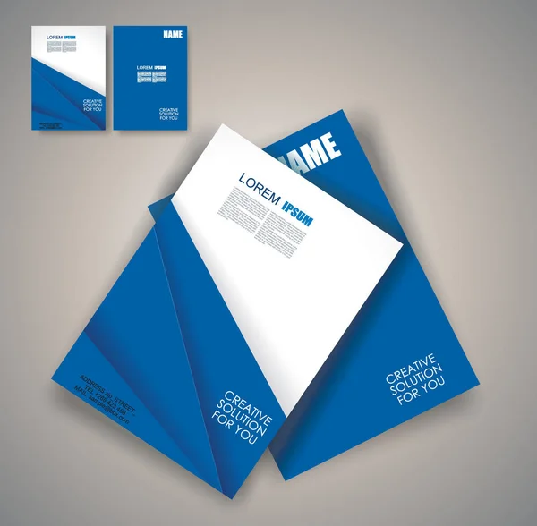 Brochures d'affaires vectorielles de conception géométrique, magazines, bannières — Image vectorielle