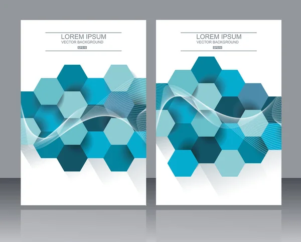 Abstracte ontwerpsjablonen brochures, omslagdoeken, flyers en — Stockvector