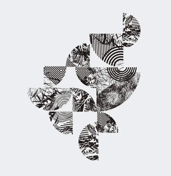 Patrón negro fondo abstracto, superficie grunge, vector illust — Vector de stock
