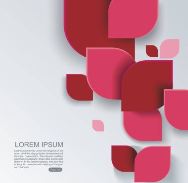 Pembe tuğla, regtangles, vektör ba soyut geometrik şekil