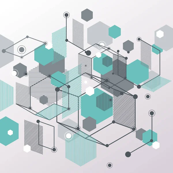 Futuras formas geométricas simples composição. Vector desi na moda — Vetor de Stock