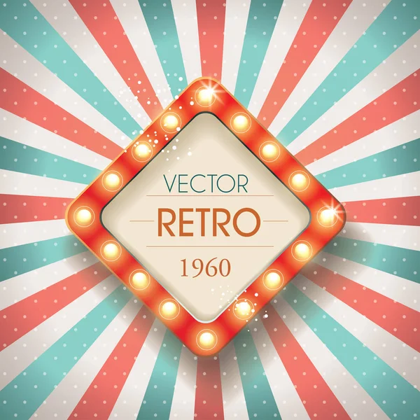 Fundo Desbotada Vintage Tiras Vigas Retrô — Vetor de Stock