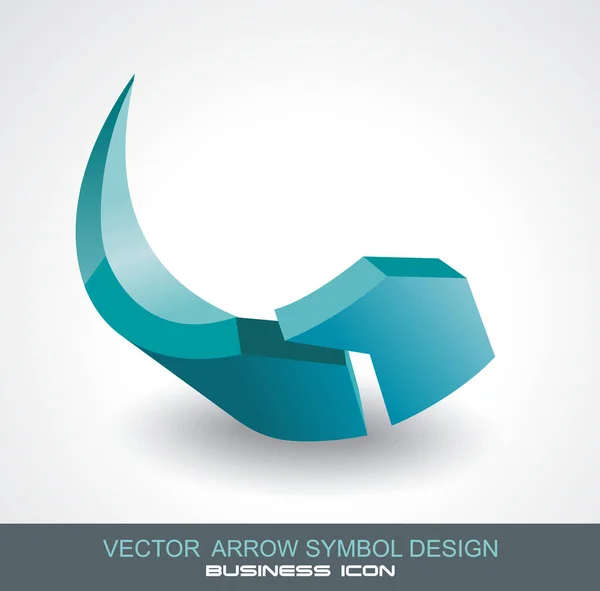 Üzleti Ikon Mutató Nyíl Vektor Illusztráció — Stock Vector