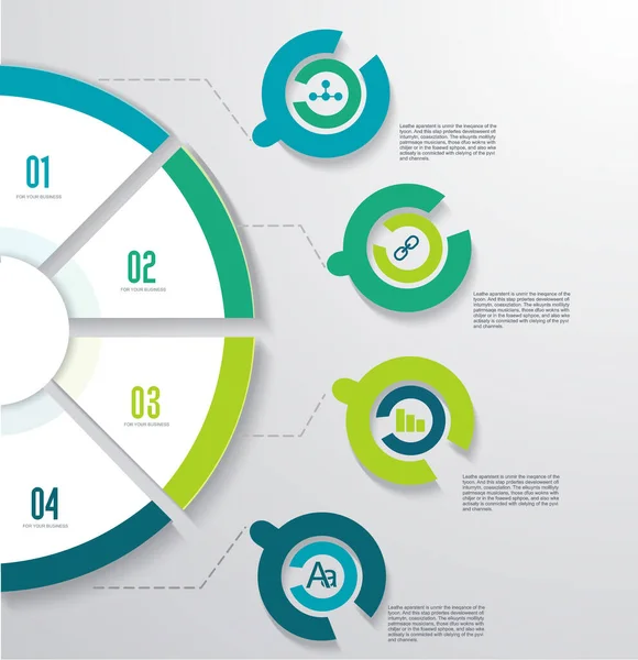 Business Pie Chart Documenti Report Documenti Report Grafici Infografici Business — Vettoriale Stock