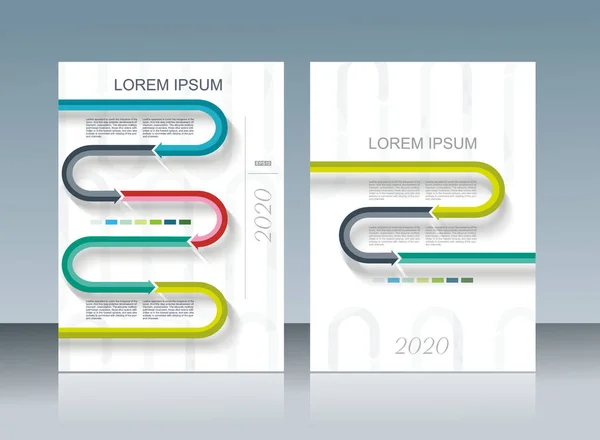 Diseño Abstracto Diseño Portada Revista Vector — Archivo Imágenes Vectoriales