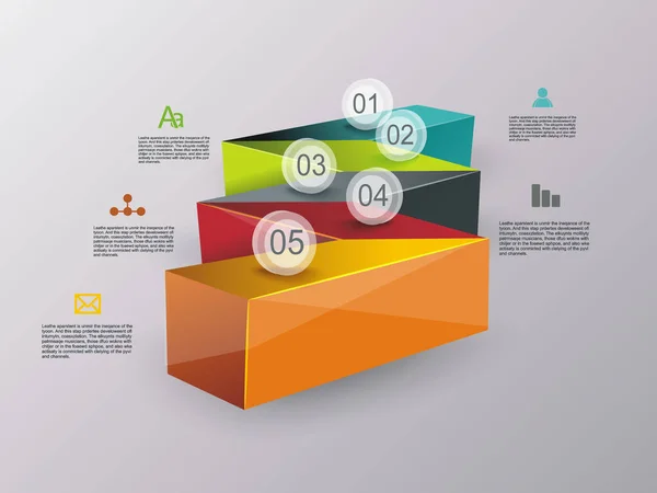 Conceptuele Ontwerp Van Zakelijk Trap Kan Worden Gebruikt Voor Stap — Stockvector