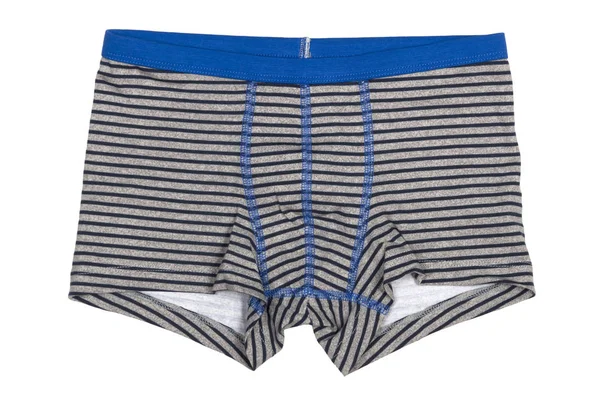 çizgili boksörler beyaz izole çocuklar için