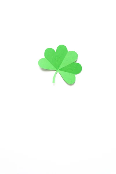 St.Patrick's ευτυχής ημέρα τριφύλλι κείμενο ευχετήρια κάρτα — Φωτογραφία Αρχείου