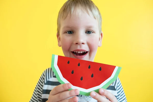 White boy messing around with a watermelon