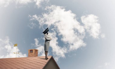 Güvenlik ve gizlilik koruma ile fotoğraf makinesi kavramını wo başlı