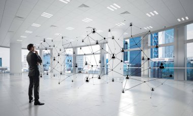 Ağ kurma ve sosyal iletişim kavramı modern iş için etkili bir nokta