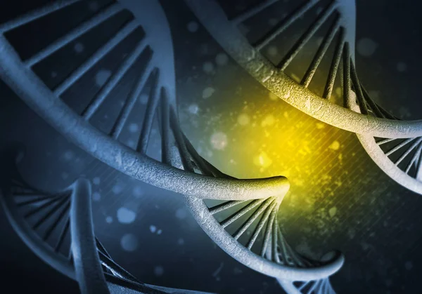 Sfondo molecole di DNA — Foto Stock