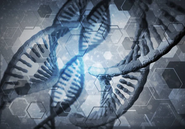 DNA molecules background — Stock Photo, Image