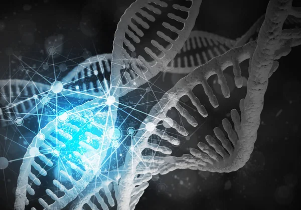 Background Image Dna Molecule Research Concept Rendering — Stock Photo, Image