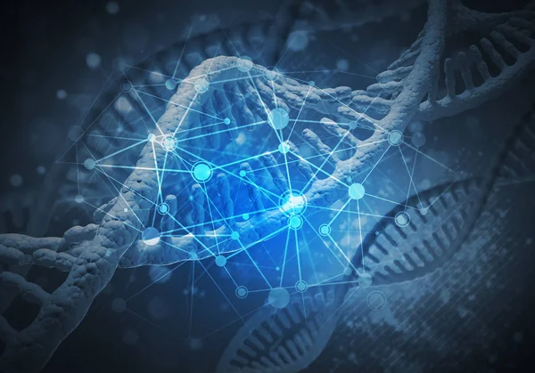 Background Image Dna Molecule Research Concept Rendering — Stock Photo, Image