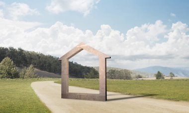 Ev taşı figürü, doğa şartlarına karşı açık arazinin sembolü.