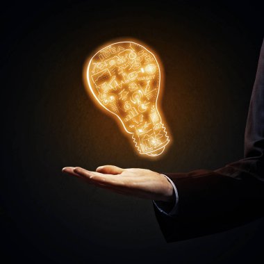 İş adamının kapanışı Palm 'da taslak fikri gösteriyor