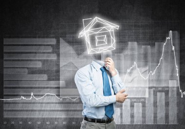 İşadamı evi yerine kafasını modeli ile