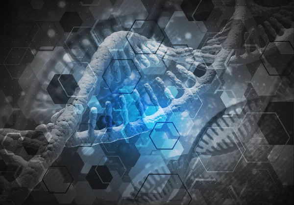 Background Image Dna Molecule Research Concept Rendering — Stock Photo, Image