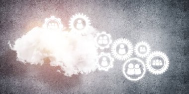 Bağlantı ve veri paylaşımı için kablosuz teknolojiler soyut bir kavram olarak