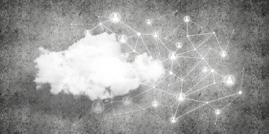 Bağlantı ve veri paylaşımı için kablosuz teknolojiler soyut bir kavram olarak