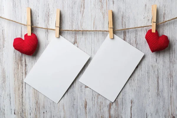 Schrijven van sommige woorden van liefde — Stockfoto