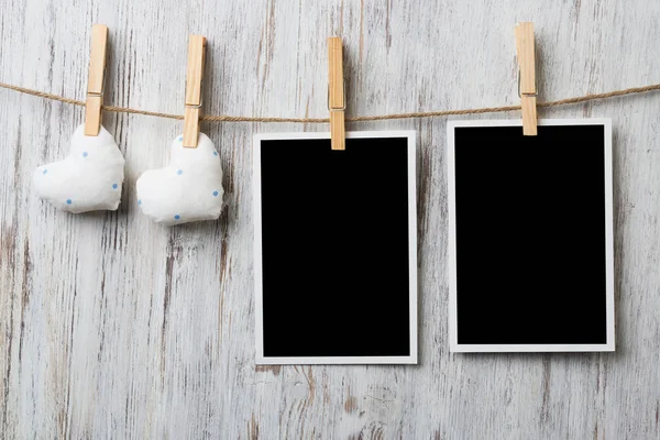 Cornice phote bianca nera — Foto Stock