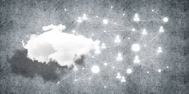 Bağlantı ve veri paylaşımı için kablosuz teknolojiler soyut bir kavram olarak