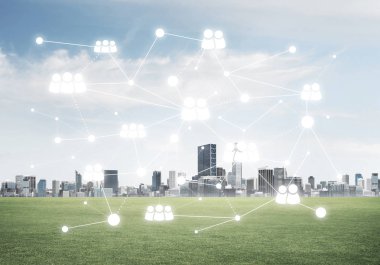 Ağ ve sosyal iletişim etkili busin için aracı olarak