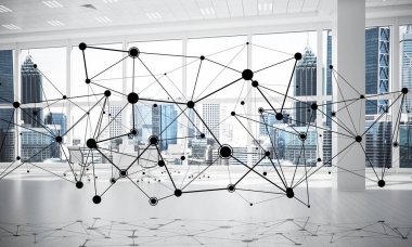 Etkin modu için kavram olarak ağ ve kablosuz bağlantı