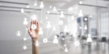 İş dünyası için modern kablosuz teknolojiler ve dünyanın her yerindeki insanları bağlamak