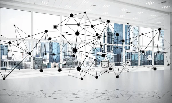 Netwerken en draadloze verbinding als concept voor effectieve modus — Stockfoto
