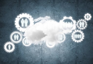 Bağlantı ve veri paylaşımı için kablosuz teknolojiler soyut bir kavram olarak