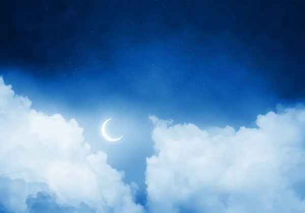 Papel de parede de céu noite nuvem . — Fotografia de Stock