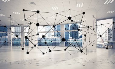 Etkin modu için kavram olarak ağ ve kablosuz bağlantı