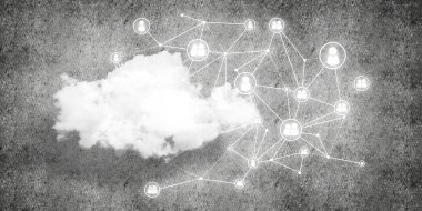 Bağlantı ve veri paylaşımı için kablosuz teknolojiler soyut bir kavram olarak