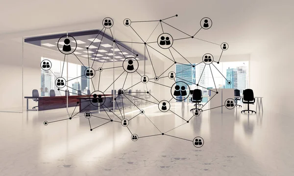 Etkin modu için kavram olarak ağ ve kablosuz bağlantı