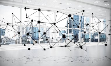 Etkin modu için kavram olarak ağ ve kablosuz bağlantı