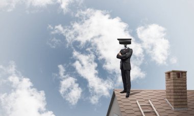 Kamera başında güvenlik ve gizlilik koruması kavramı