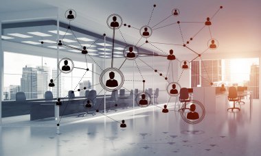 Etkin modu için kavram olarak ağ ve kablosuz bağlantı