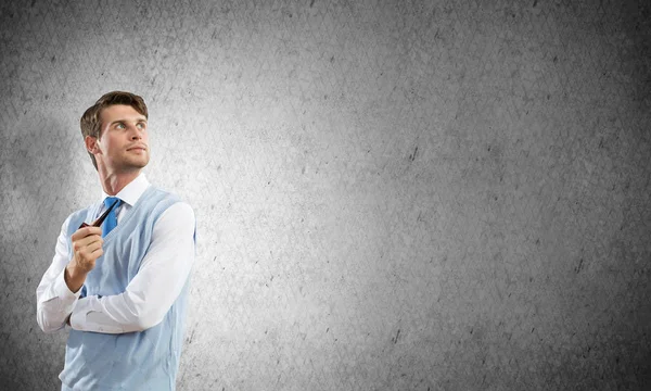 Imagem conceitual do jovem empresário . — Fotografia de Stock