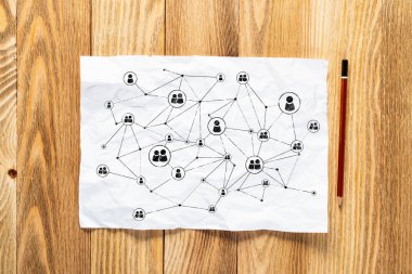 İnsan kaynakları yönetimi kalem el çizilmiş